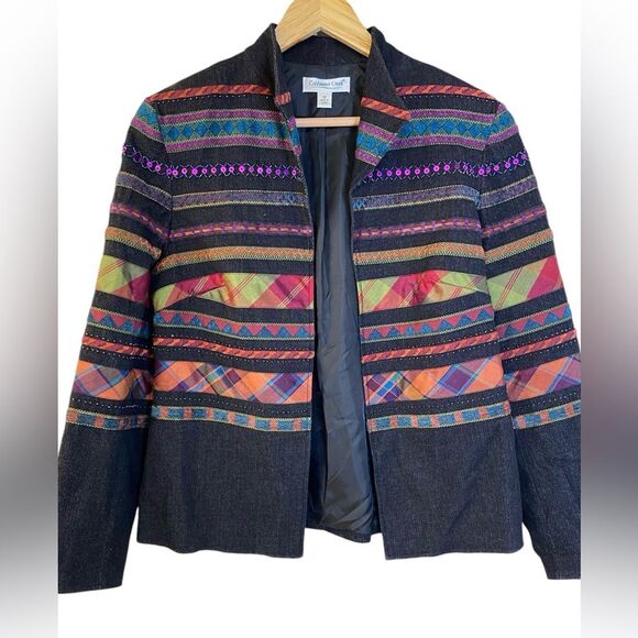 Coldwater Creek Embellished Blazer. Size 10 - Picture 1 of 13